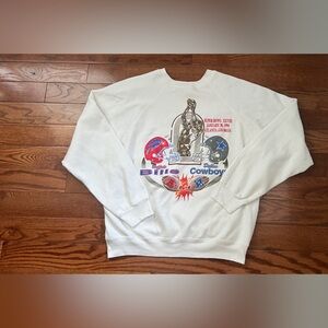 VTG 1994 Dallas Cowboys Buffalo Bills Super Bowl XXVIII Sweatshirt Sz M